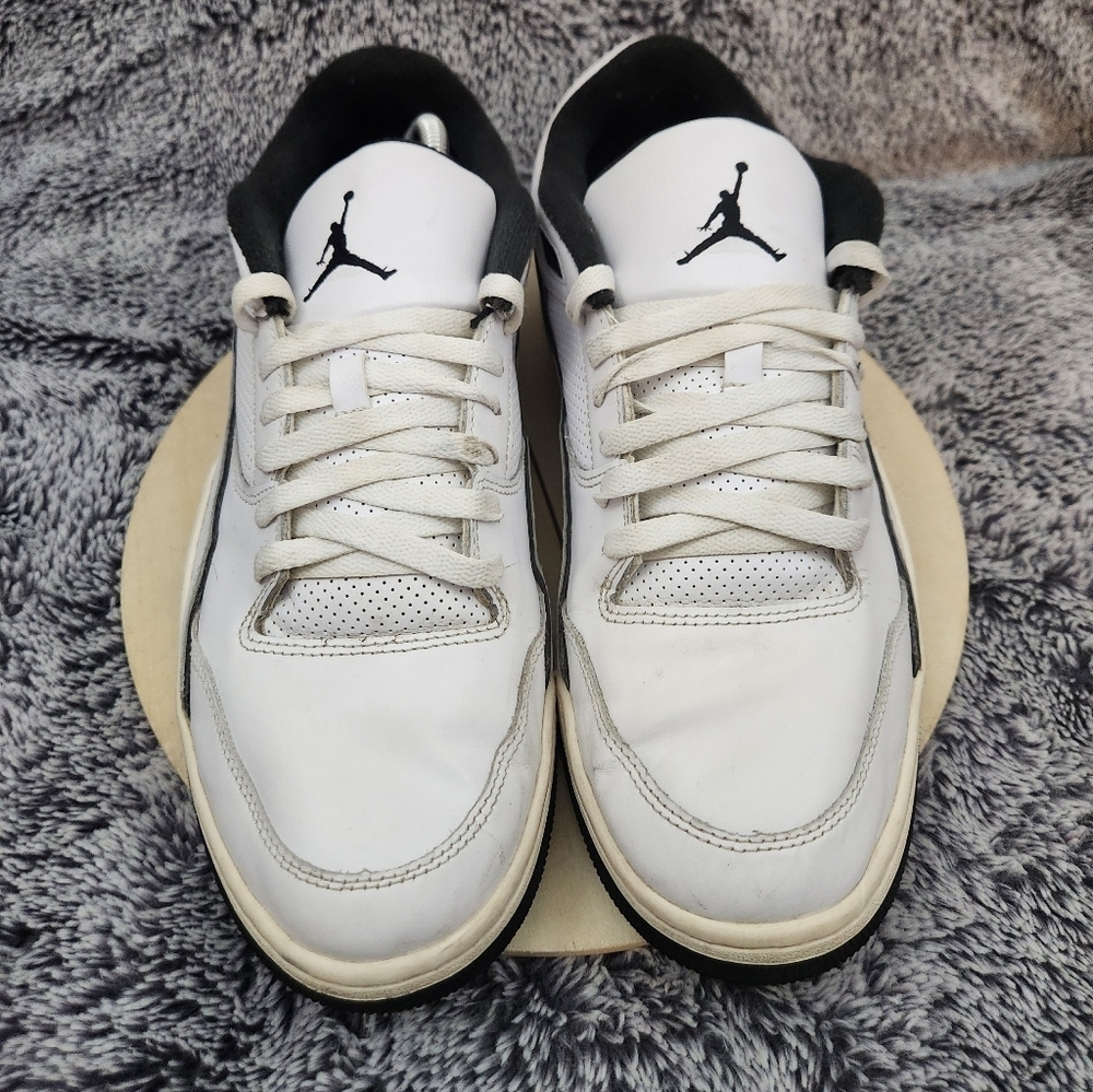 Nike Air Jordan Flight Court Basketball White Sail Black Men's Size 12 - Picture 3 of 9